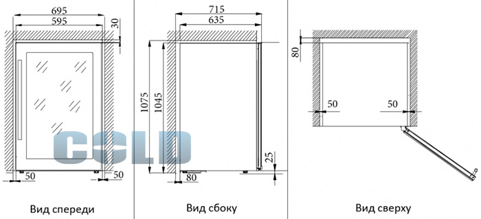 Cold Vine C66-KSF2 размеры