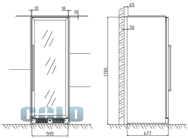 Cold Vine C165-KBT1 размеры