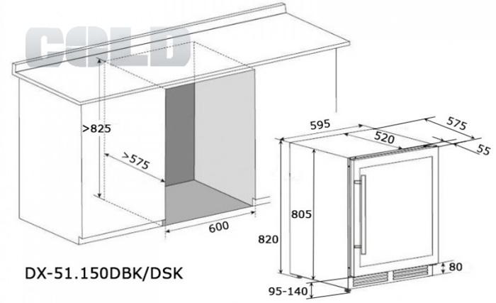 dunavox dx-51.150 схема встраивания