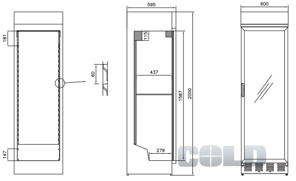 vestfrost fkg 410 размеры