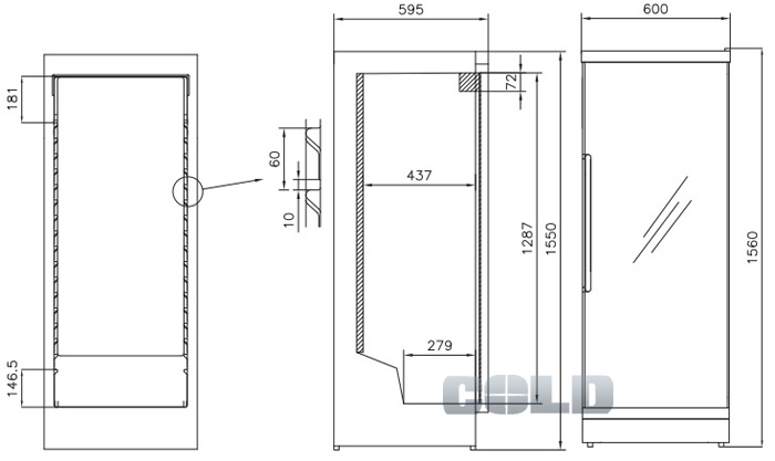 vestfrost vkg 570 размеры