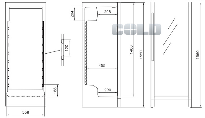 vestfrost w155 размеры