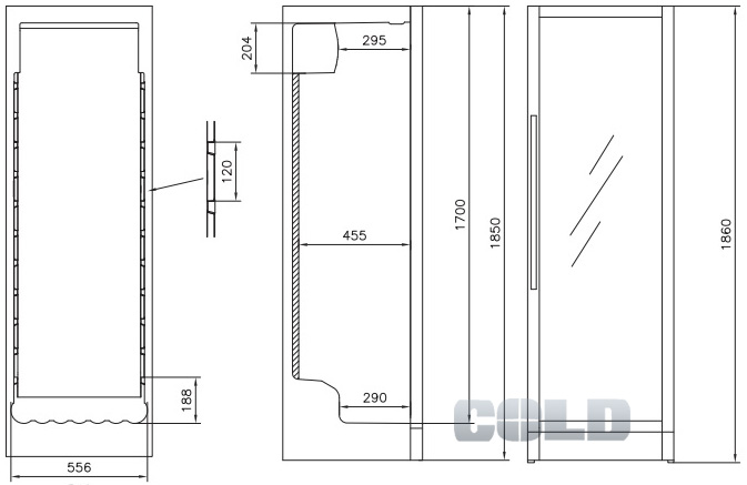 vestfrost w 185 размеры