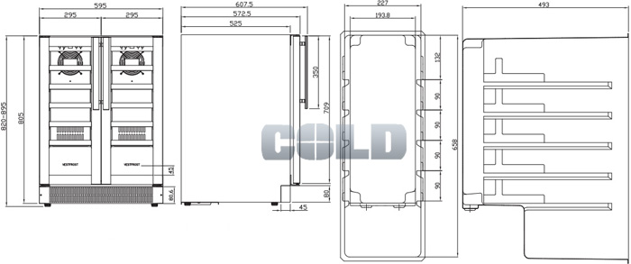 vestfrost w38 размеры