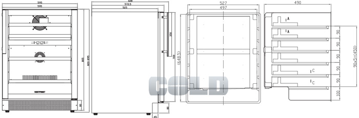 vestfrost w45 размеры